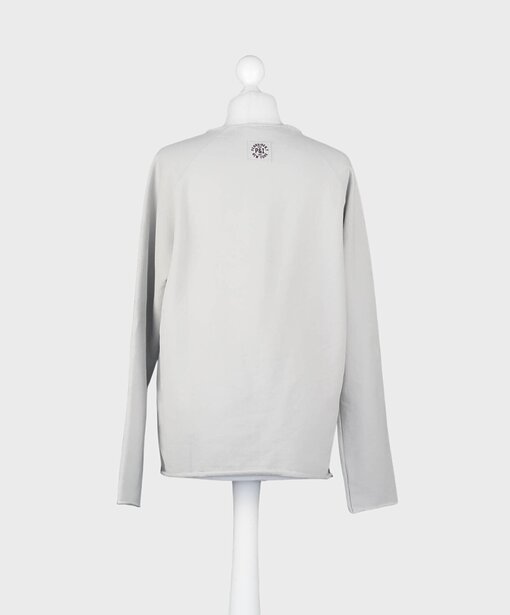 Soft Sweater “LUCK IS BELIEVING” mineral/black (PI26)