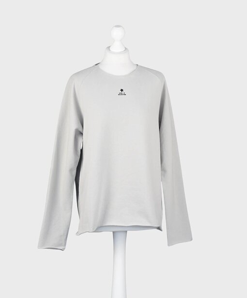 Soft Sweater “LUCK IS BELIEVING” mineral/black (PI26)