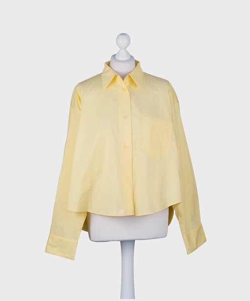 Lockere Bluse mit Seide “SIERRA” hellgelb (HB04)