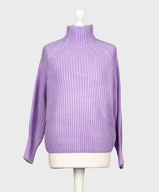 Trendiger Strickpullover “KATHLEEN” flieder (GW224)