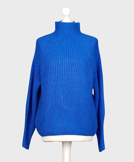 Trendiger Strickpullover “KATHLEEN” blue (GW224)