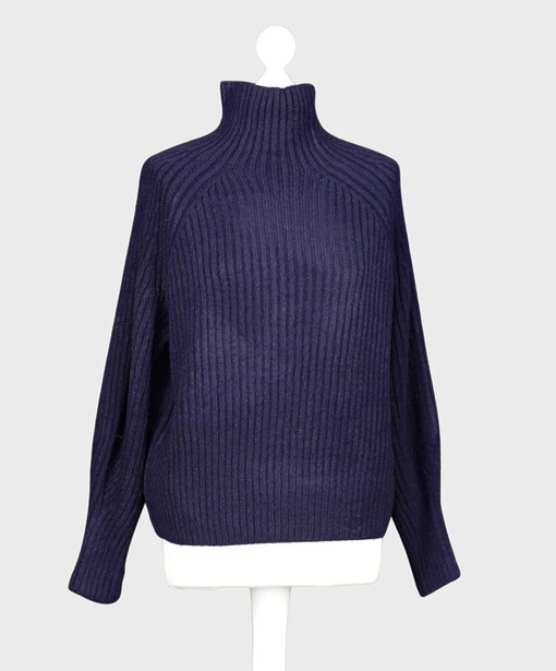 Trendiger Strickpullover “KATHLEEN” navy (GW224)