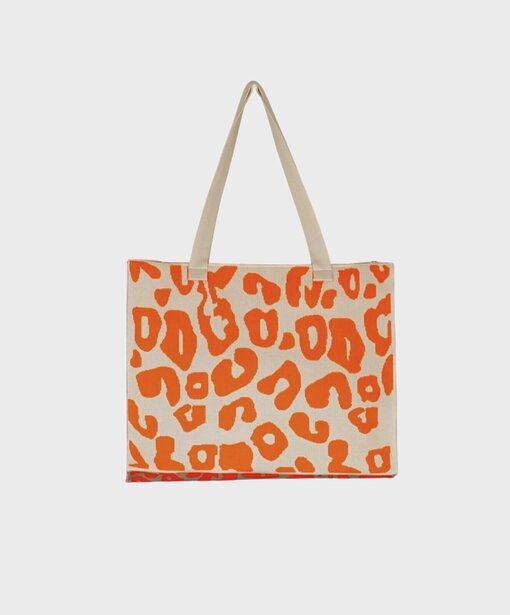 Cooler Shopper “CELESTE” orange/beige leo (GI03)