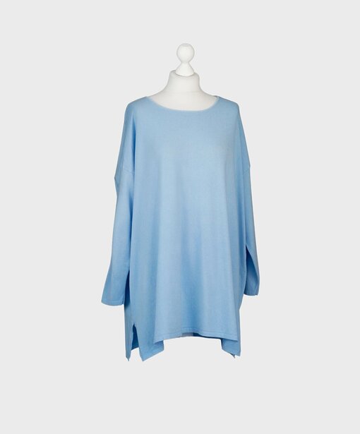 Feinstrickpulli “BIBI” hellblau (GW201)
