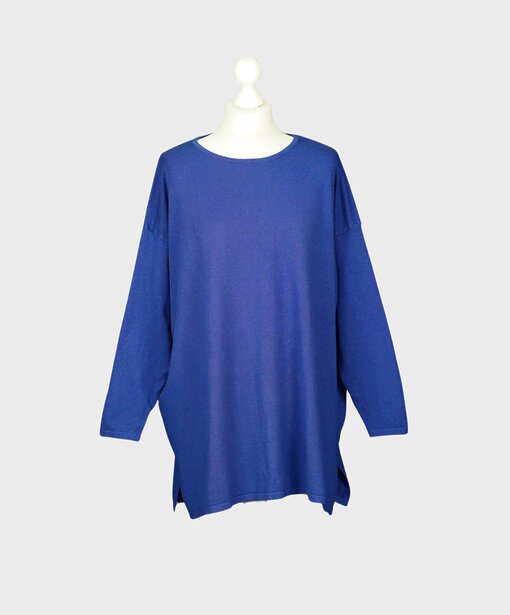 Feinstrickpulli “BIBI” royalblau (GW201)