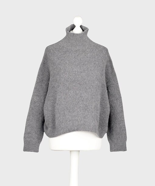 Kuscheliger Strickpullover “FRANCIS” dunkelgrau (GW208)