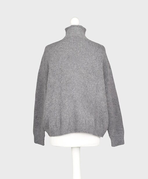 Kuscheliger Strickpullover “FRANCIS” dunkelgrau (GW208)