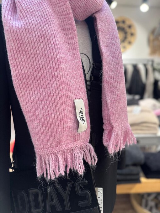 Kuscheliger Schal “ALPA” rose pink melange (SE36)