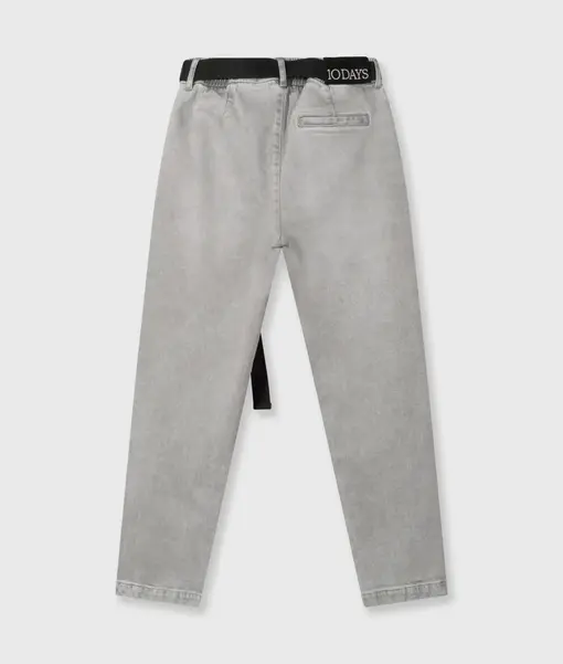 Coole Jeans mit Gürtel “ANKA” grey wash (D1038)