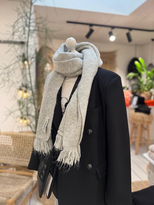 Kuscheliger Schal “ALPA” cozy grey melange (SE36)