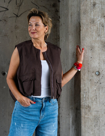 FRAUENSACHE - Stylische Weste "MATHILDA" (GW68)