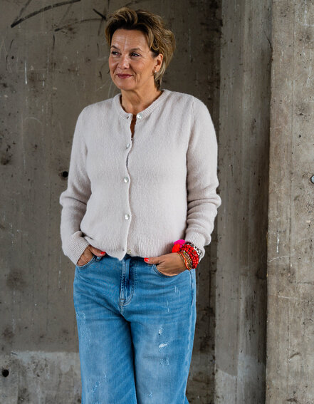 FRAUENSACHE - Kuschelige Strickjacke "NELE" (GW214)