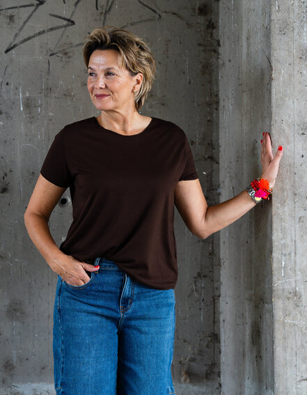 FRAUENSACHE - Kurzarmshirt "INDIRA" (BA43)