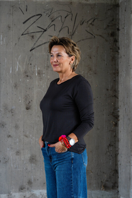 Langarmshirt “EVA” graubraun (BA81)