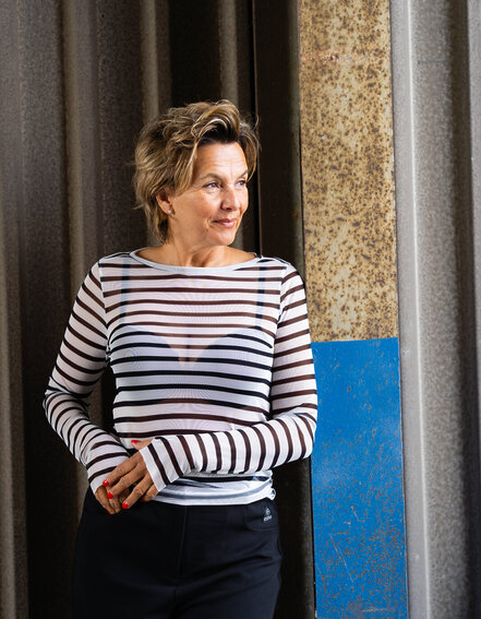 10DAYS - Mesh Streifen - Longsleeve "CORA" (10D105)