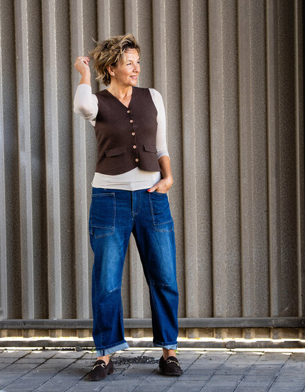 FRAUENSACHE - Coole O-Shape Jeans "GEORGINA" (H46)