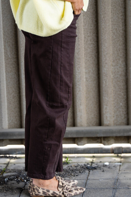 Coole O-Shape Pants “REBECCA” schokobraun (H44)