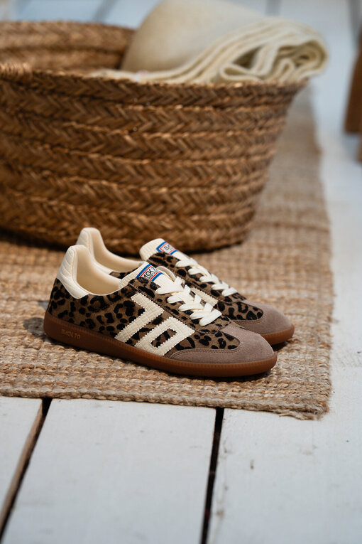 Retro Sneaker “CLOUD” – taupe/milk (BB13)