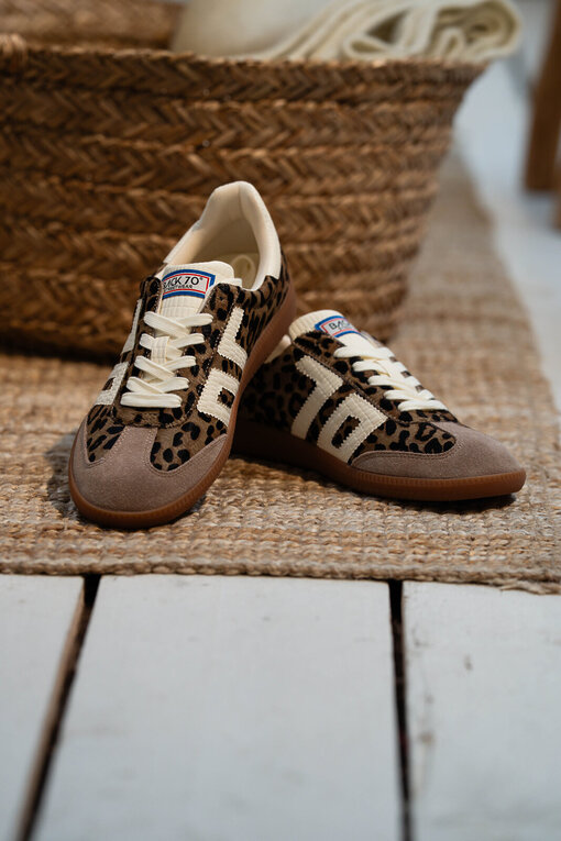 Retro Sneaker “CLOUD” – taupe/milk (BB13)