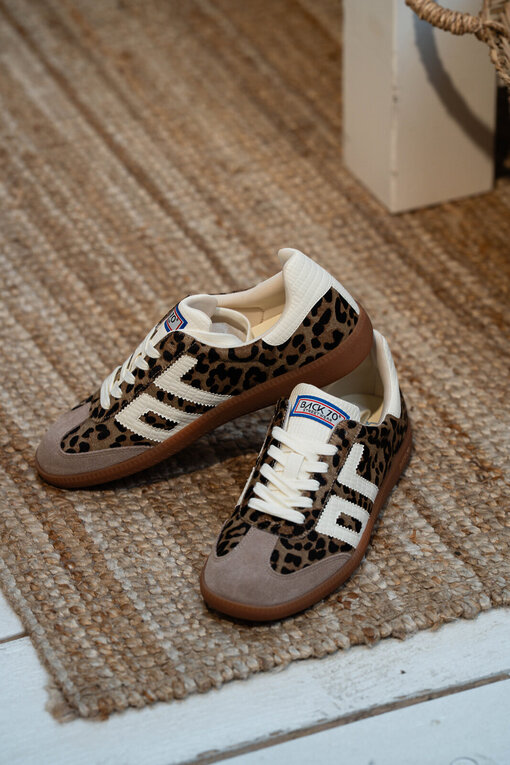 Retro Sneaker “CLOUD” – taupe/milk (BB13)