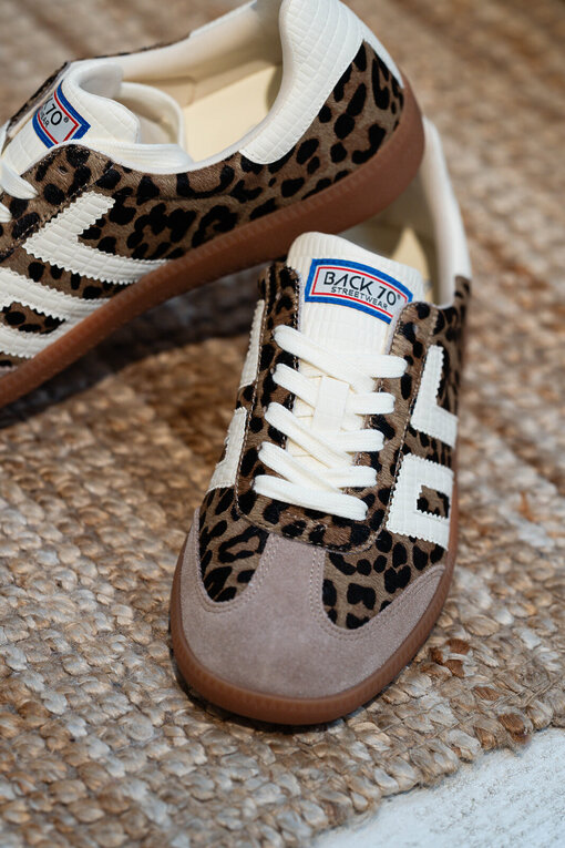 Retro Sneaker “CLOUD” – taupe/milk (BB13)