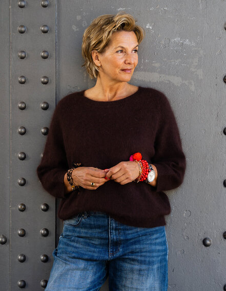 FRAUENSACHE - Hochwertiger Angora-Strickpullover "SARINA" (GW218)