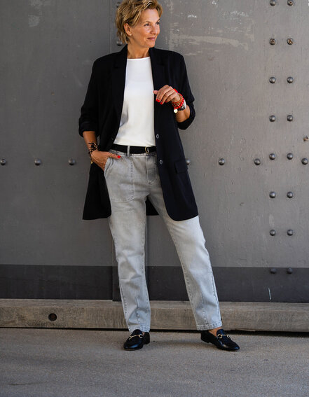 10DAYS - Coole Jeans mit Gürtel "ANKA" (D1038)