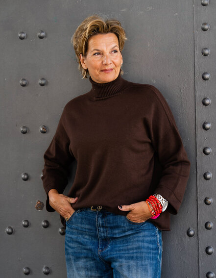 FRAUENSACHE - Lockerer Rollkragenpulli "AZURA" (GW99)