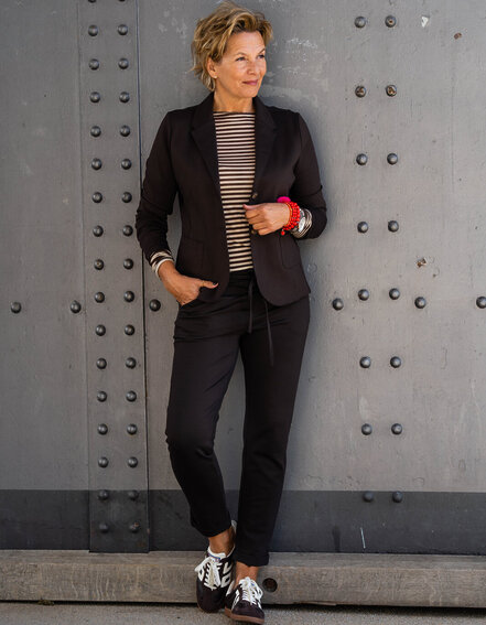 FRAUENSACHE - Chino-Hose "LISSY" - schokobraun (H01)