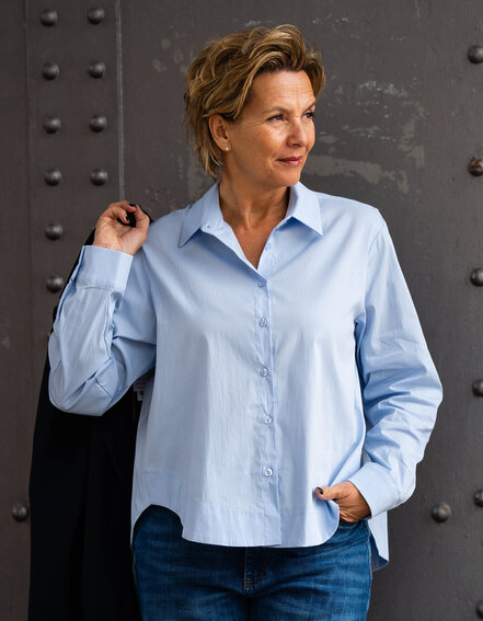 FRAUENSACHE - Elastische Hemdbluse "ERIKA" (HB06)