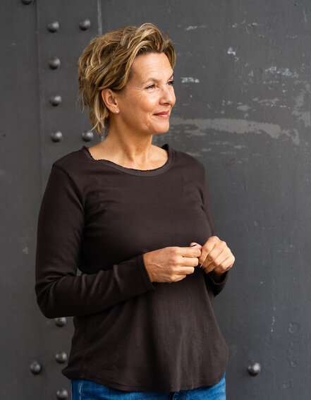 FRAUENSACHE - Tolles Ripp-Shirt "BRIANNA" (BA65)