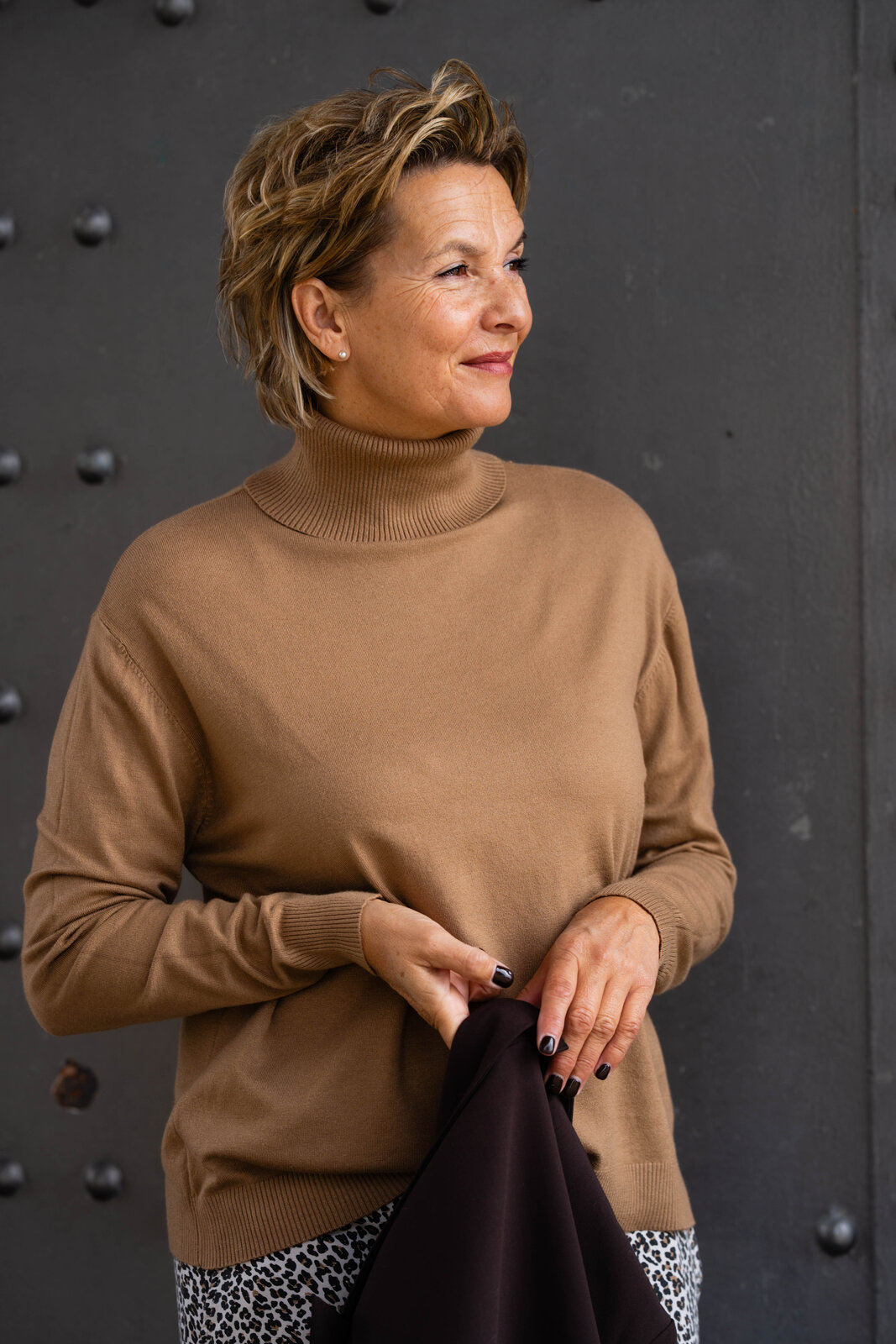 Feinstrickpulli “LOLA” camel (GW213)