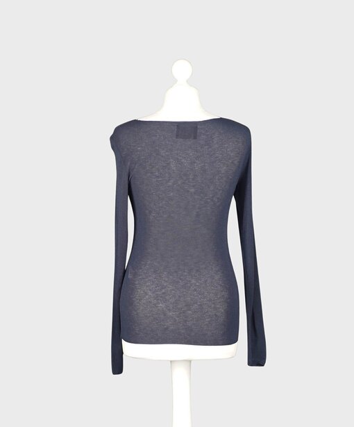 Transparentes Shirt “CECILE” dunkelblau (BA13)
