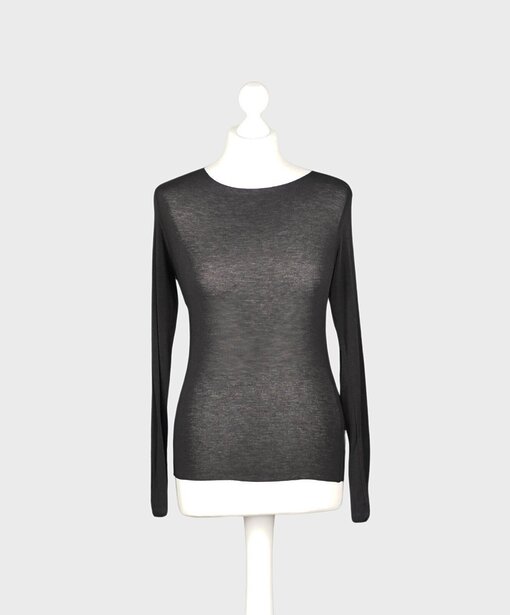 Transparentes Shirt “CECILE” schwarz (BA13)