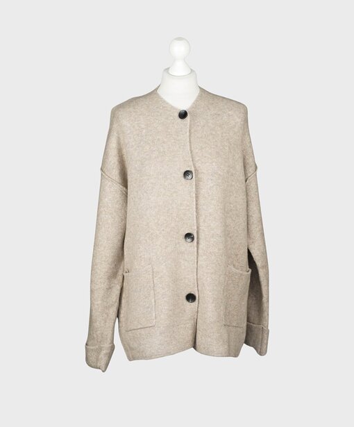 Warmer Cardigan “GIULIA” taupe (GW40)