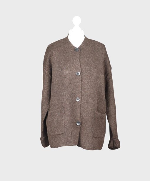 Warmer Cardigan “GIULIA” schokobraun (GW40)