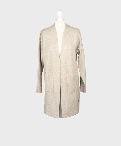 Feinstrick Cardigan “LAENI” taupe (GW36)