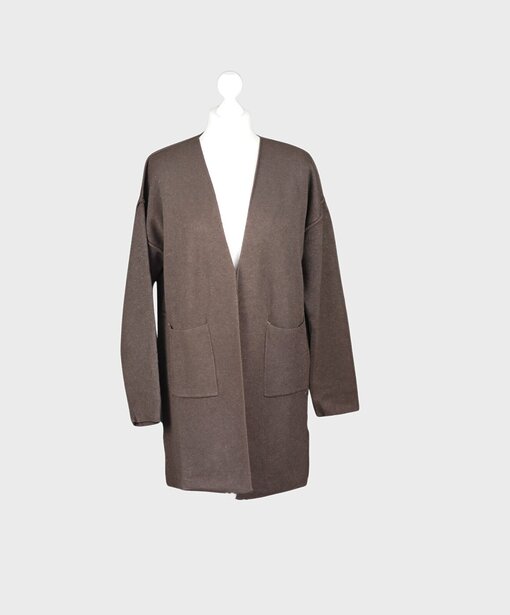 Feinstrick Cardigan “LAENI” schokobraun (GW36)