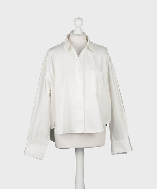 Lockere Bluse mit Seide “SIERRA” wollweiß (HB04)