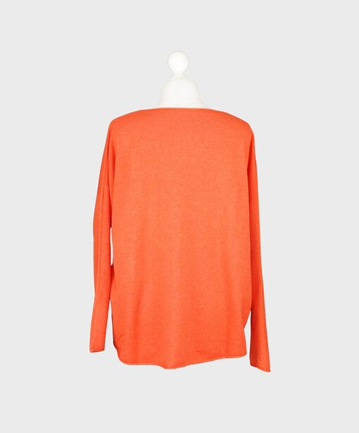 Feinstrickpulli “SARAH” orangerot (GW71)