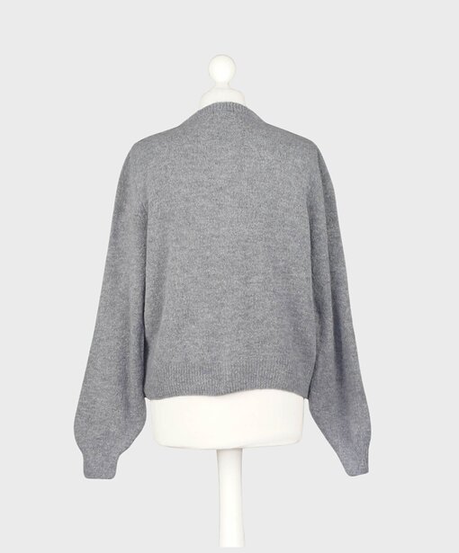 Kuschelige Strickjacke “NELE” dunkelgrau (GW214)