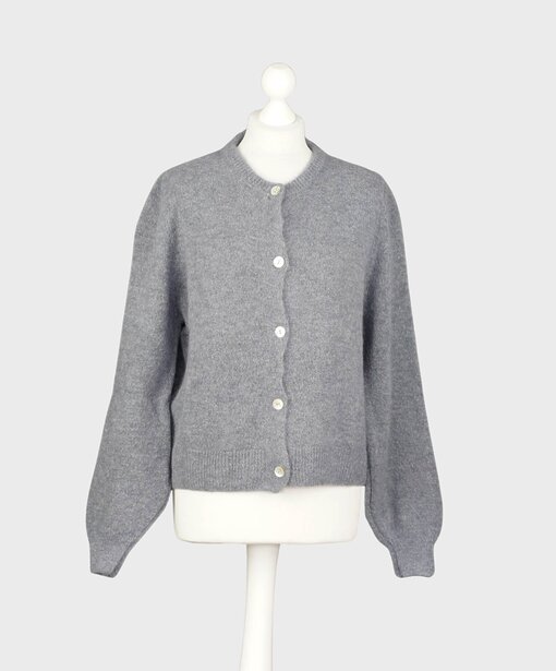 Kuschelige Strickjacke “NELE” dunkelgrau (GW214)