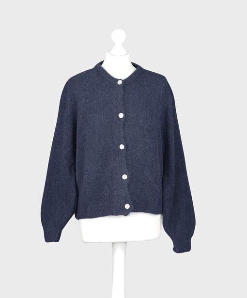 Kuschelige Strickjacke “NELE” dunkelblau (GW214)