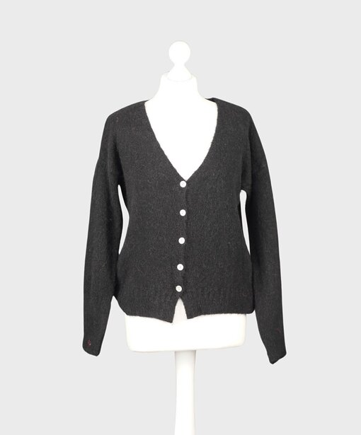 Kuschelige Strickjacke “SAMIRA” schwarz (GW05)