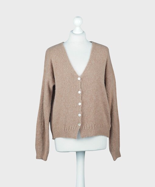Kuschelige Strickjacke “SAMIRA” caramel (GW05)