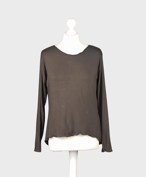 Langarmshirt “EVA” graubraun (BA81)