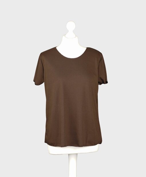 Kurzarmshirt “INDIRA” schokobraun (BA43)