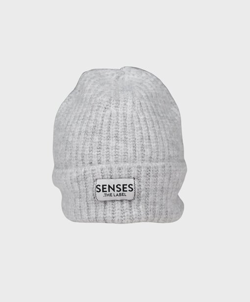 Grobstrick Mütze “ALPS” cozy grey melange (SE35)