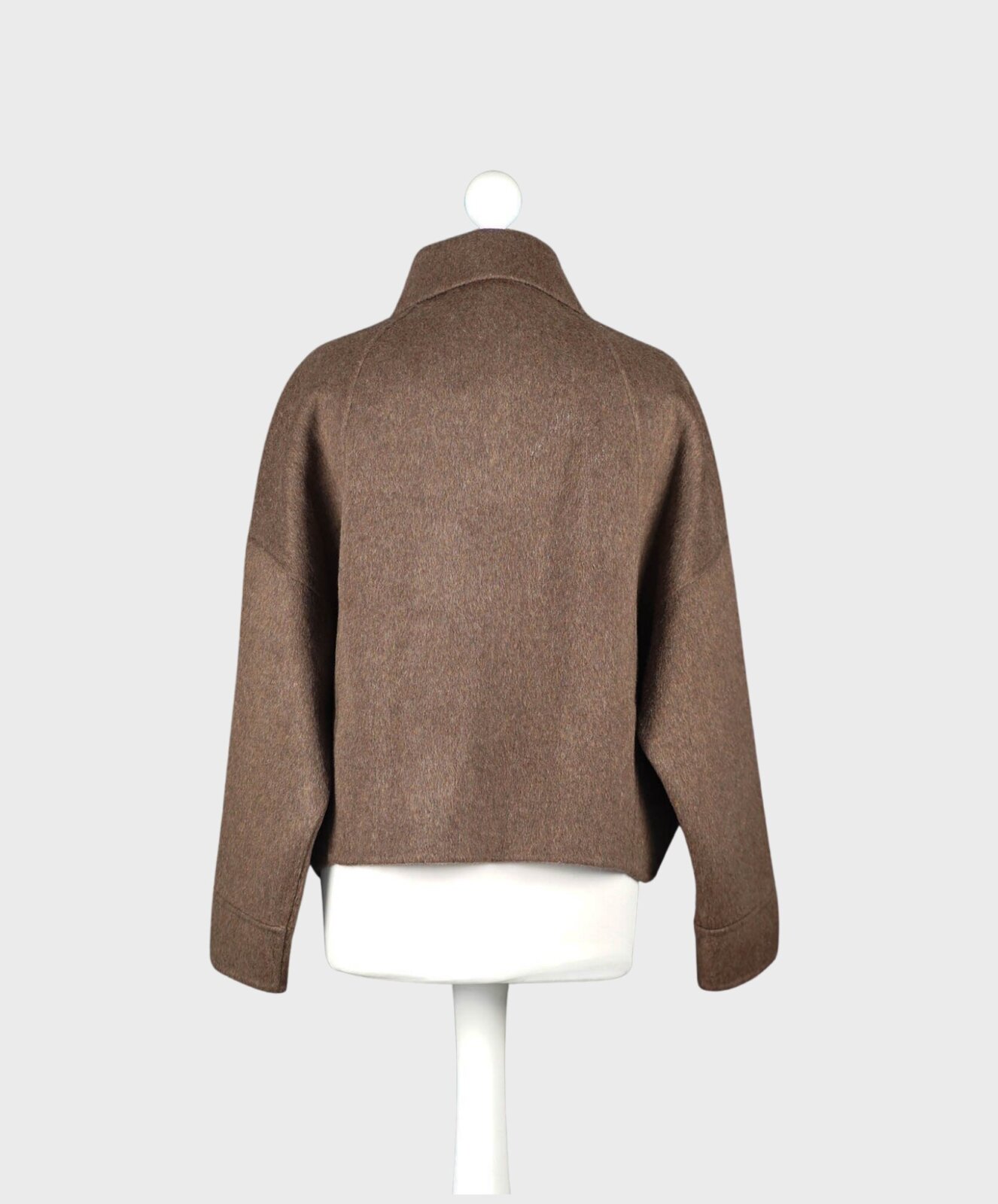 Wolljacke mit Cashmere “CARLA” schokobraun (GW79)