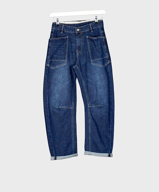 Coole O-Shape Jeans “GEORGINA” dark blue (H46)